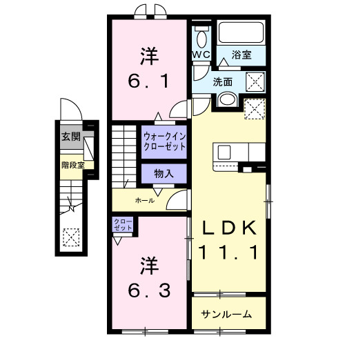ル ボヌールの間取り
