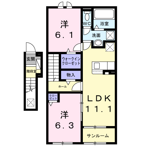 ル ボヌールの間取り