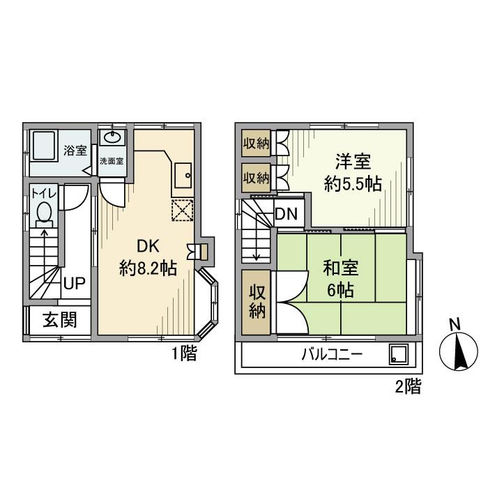 芝下戸建の間取り