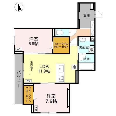 RESIDENCE KAZE 楓の間取り