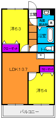 パストラルパレス豊岡の間取り