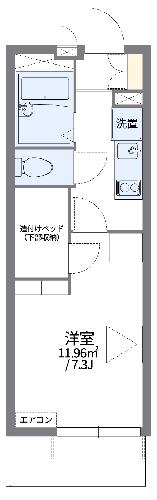 レオパレスシャロームⅡの間取り
