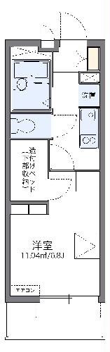 レオパレスＭＥＧＵ２０１０の間取り