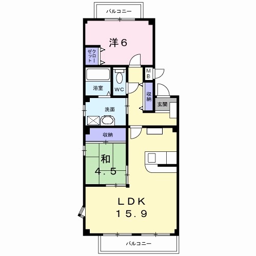 ラフィネⅡの間取り