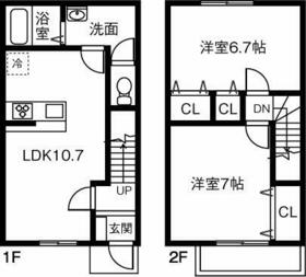 MAISONETTE LAND 川島松倉 Aの間取り