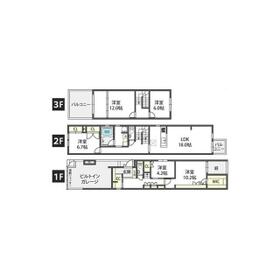 上汐4丁目戸建の間取り