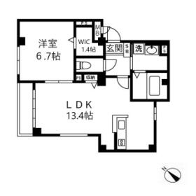 クレスト下北沢の間取り
