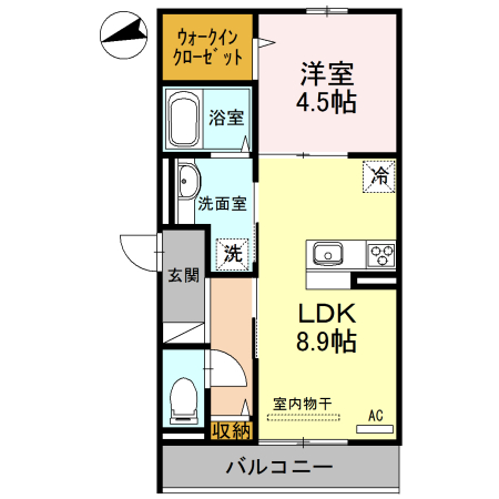 セジュール石田森南の間取り