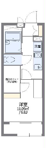 レオパレスステーションプラザⅡの間取り