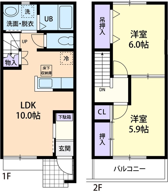 CITY PAL Bの間取り
