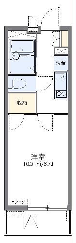 レオパレスシャルダンの間取り
