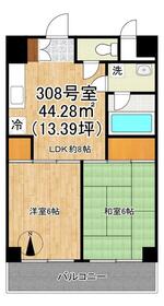 ハイツオーエドの間取り