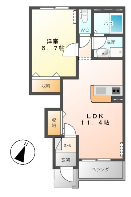 エキュールリープⅡの間取り