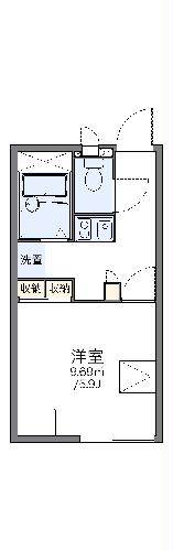 レオパレスグリーンガーデンⅢの間取り
