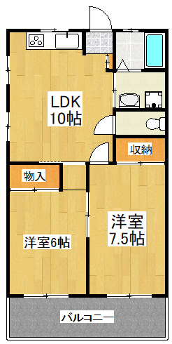 福島第2ハイツの間取り