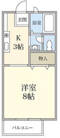 パナハイツ三山A棟の間取り
