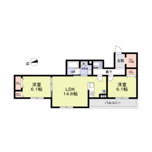 (仮称)国立市富士見台2丁目計画の間取り