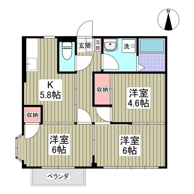 グリーンハイツ鈴木Aの間取り