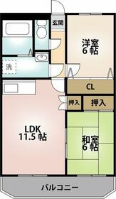 エクセランス高橋の間取り