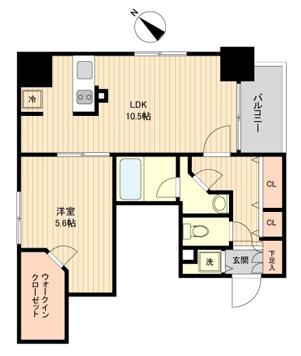 ラクラス月島の間取り