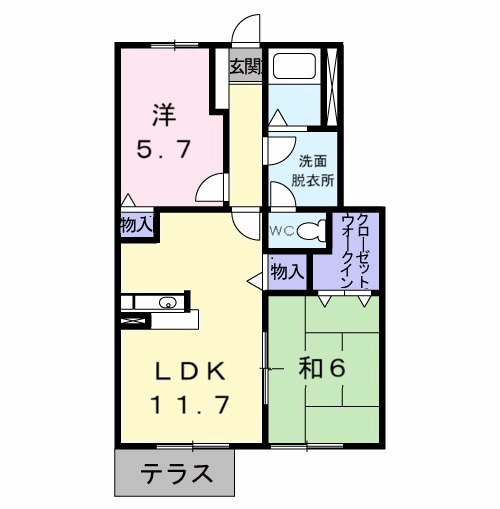 ロワポアールBの間取り