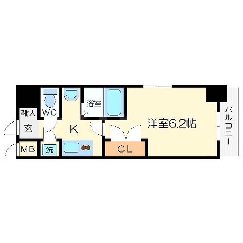 ジュネーゼ梅田北プラウディアの間取り