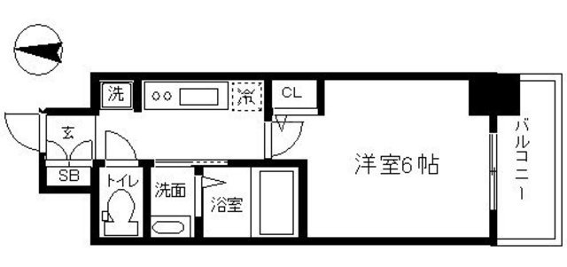 エステムコート大阪WESTの間取り