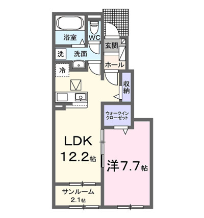 草深アパートⅣの間取り