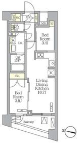 ＮＯＧＡＴＡ　ＲＥＳＩＤＥＮＣＥ の間取り