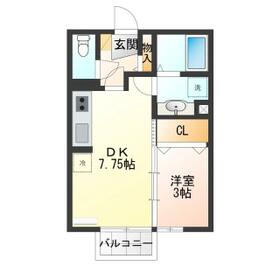 シャトーグランドハイム Eの間取り