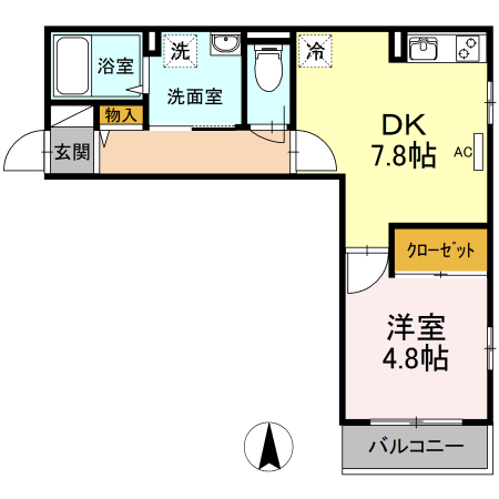 D-room殿町の間取り