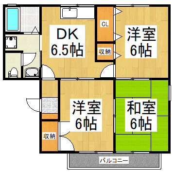 ファミール清瀬の間取り
