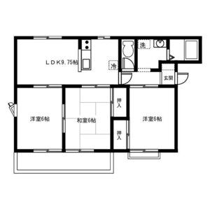 レジデンストレドBの間取り