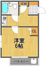 クレッセントK-3の間取り