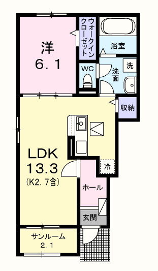 プティ　ボヌールの間取り