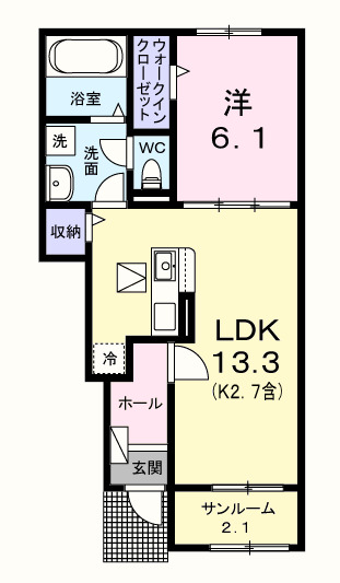 プティ　ボヌールの間取り