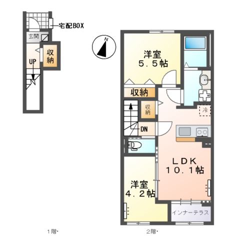 仮）川越市的場スターテラスⅡの間取り