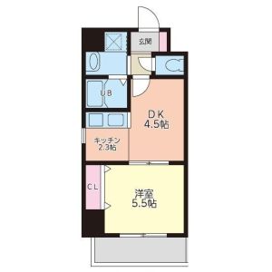 S-FORT江坂Fioreの間取り