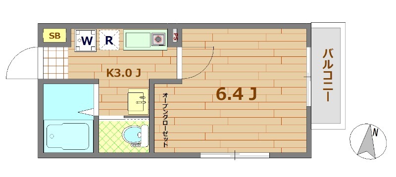 メゾンルミエール(淵野辺)の間取り