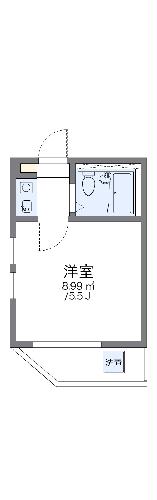レオパレス東金町第6の間取り