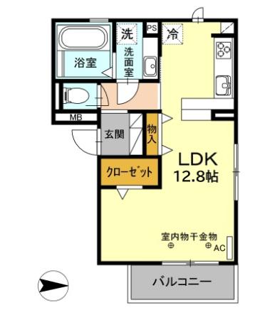 Dーroom錦の間取り
