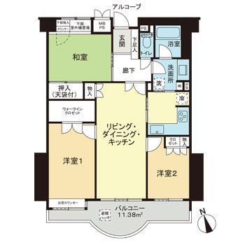 桜丘フラットの間取り