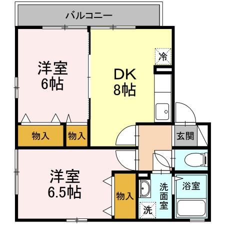ピア シャトル Bの間取り