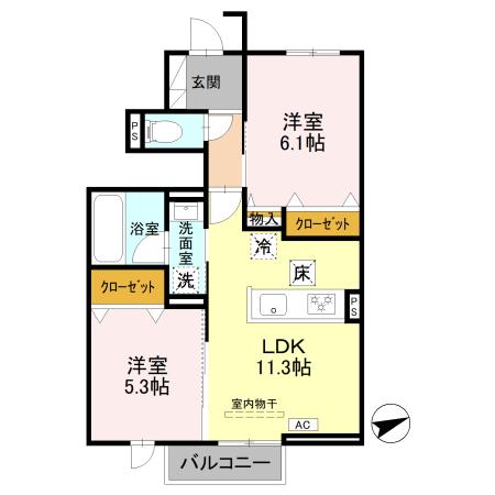グローリー栄の間取り