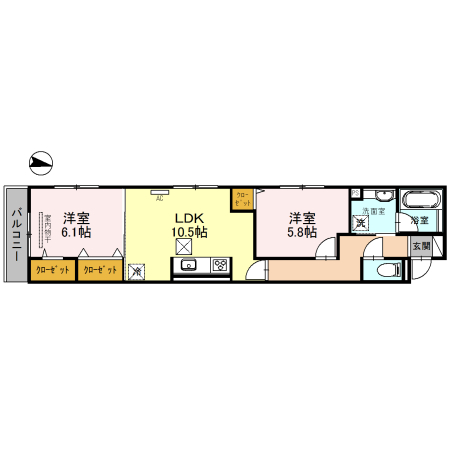 brillante鳥居本の間取り