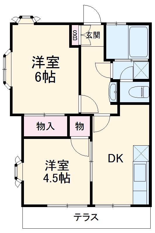 第2ハイツヒロスミの間取り