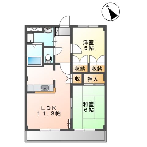 エトワール横割の間取り