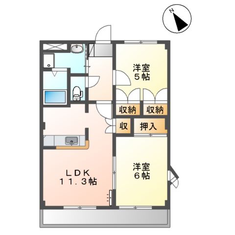 エトワール横割の間取り