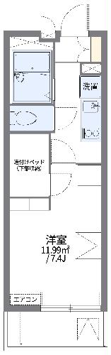 レオパレス宮坂の間取り