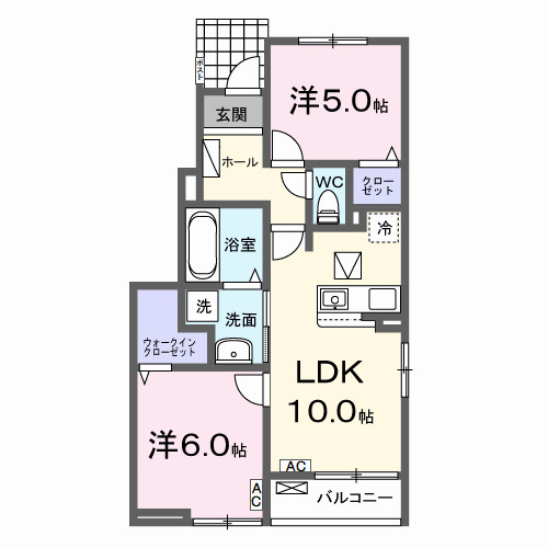 サンライズM Ⅱの間取り